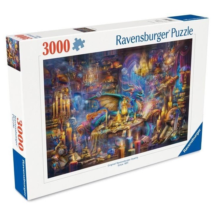 Puzzle 3000 p La bibliotheque des savoirs enchantés