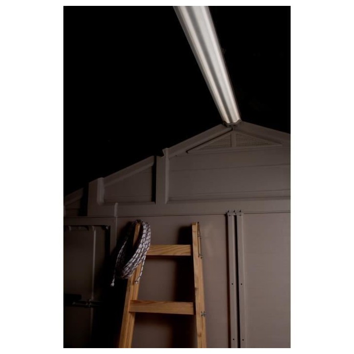 Abri de jardin KETER Factor 4.45, Abri résistant aux intempéries, Marron - 182 x 256.6 x 243 cm Abri de jardin KETER Factor 4.45, Abri résistant aux intempéries, Marron - 182 x 256.6 x 243 cm