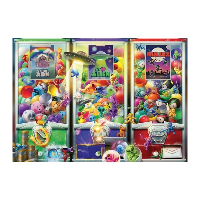 Puzzle 1000 pieces Animaux, aliens et ninjas, des 14 ans, Puzzle de qu Puzzle 1000 pieces Animaux, aliens et ninjas, des 14 ans, Puzzle de qu