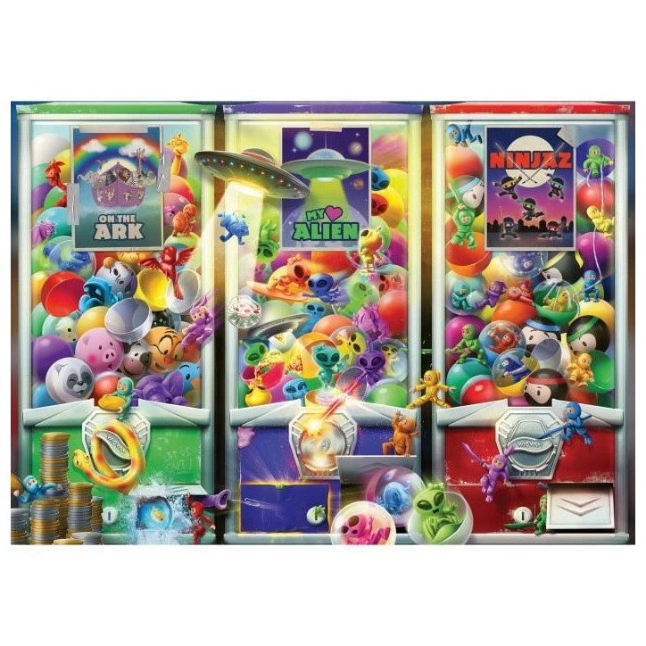 Puzzle 1000 pieces Animaux, aliens et ninjas, des 14 ans, Puzzle de qualité supérieure, Nombreux, 12001482, Ravensburger Puzzle 1000 pieces Animaux, aliens et ninjas, des 14 ans, Puzzle de qualité supérieure, Nombreux, 12001482, Ravensburger