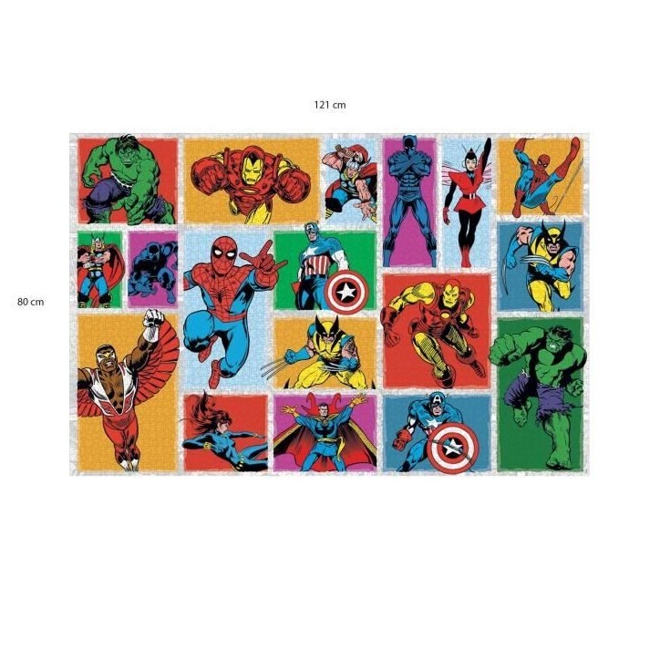 Puzzle 3000 pieces Retro Marvel, Adultes et enfants des 14 ans, Puzzle de qualité supérieure, Collection Mes Héros, 12001549, Puzzle 3000 pieces Retro Marvel, Adultes et enfants des 14 ans, Puzzle de qualité supérieure, Collection Mes Héros, 12001549,