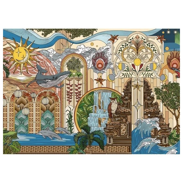 Puzzle 1500 pieces Le jardin des reves, des 14 ans, Puzzle de qualité supérieure, Collection Artiste, 12001612, Nathan Puzzle 1500 pieces Le jardin des reves, des 14 ans, Puzzle de qualité supérieure, Collection Artiste, 12001612, Nathan