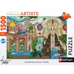 Puzzle 1500 pieces Le jardin des reves, des 14 ans, Puzzle de qualité