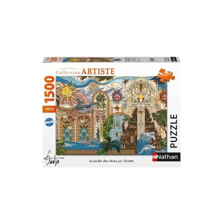 Puzzle 1500 pieces Le jardin des reves, des 14 ans, Puzzle de qualité supérieure, Collection Artiste, 12001612, Nathan Puzzle 1500 pieces Le jardin des reves, des 14 ans, Puzzle de qualité supérieure, Collection Artiste, 12001612, Nathan