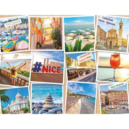 Puzzle 2000 pieces Nice, Côte d'Azur, Adultes et enfants des 14 ans,