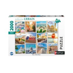 Puzzle 2000 pieces Nice, Côte d'Azur, Adultes et enfants des 14 ans,