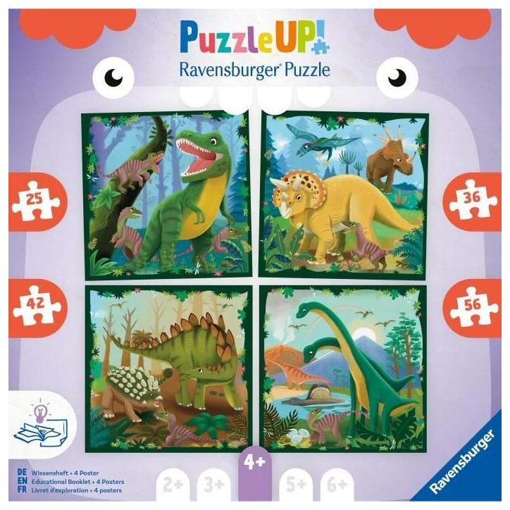 Puzzle Enfant, Puzzle UP!, Les dinosaures, des 4 ans, 12004003, Ravensburger Puzzle Enfant, Puzzle UP!, Les dinosaures, des 4 ans, 12004003, Ravensburger
