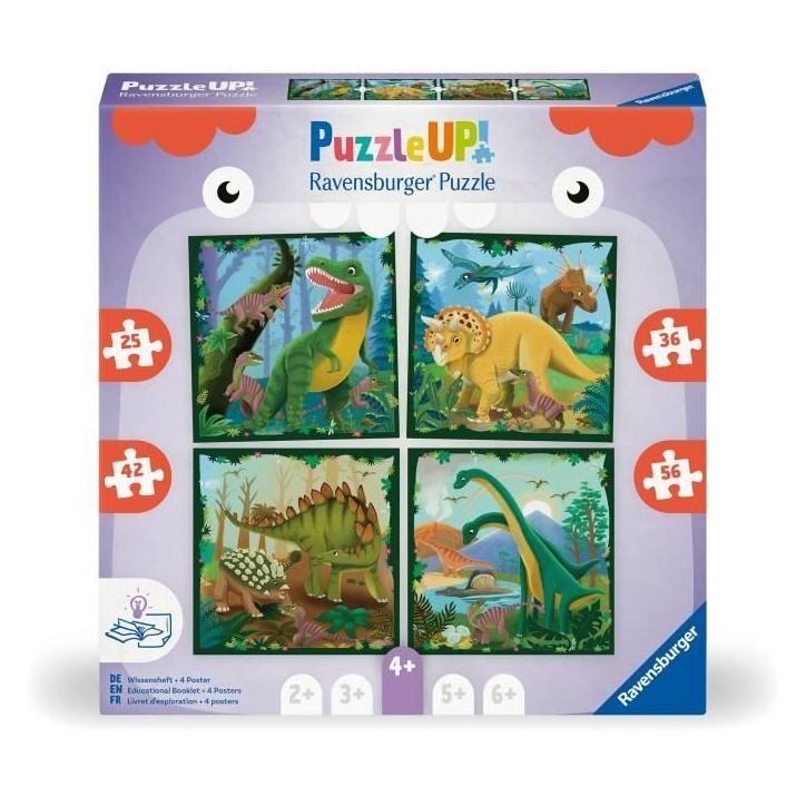 Puzzle Enfant, Puzzle UP!, Les dinosaures, des 4 ans, 12004003, Ravensburger Puzzle Enfant, Puzzle UP!, Les dinosaures, des 4 ans, 12004003, Ravensburger