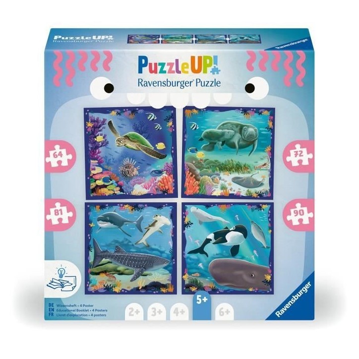 Puzzle Enfant, Puzzle UP!, Les animaux marins, des 5 ans, 12004004, Ravensburger Puzzle Enfant, Puzzle UP!, Les animaux marins, des 5 ans, 12004004, Ravensburger