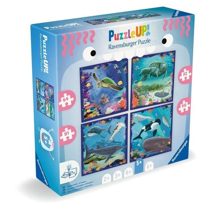 Puzzle Enfant, Puzzle UP!, Les animaux marins, des 5 ans, 12004004, Ravensburger Puzzle Enfant, Puzzle UP!, Les animaux marins, des 5 ans, 12004004, Ravensburger