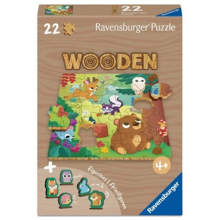 Animaux de la foret - Puzzle bois 22 pieces