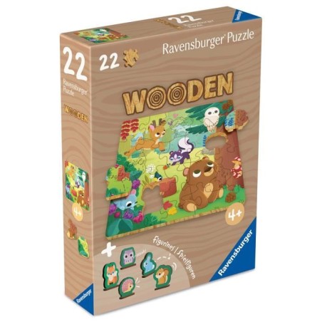 Animaux de la foret - Puzzle bois 22 pieces