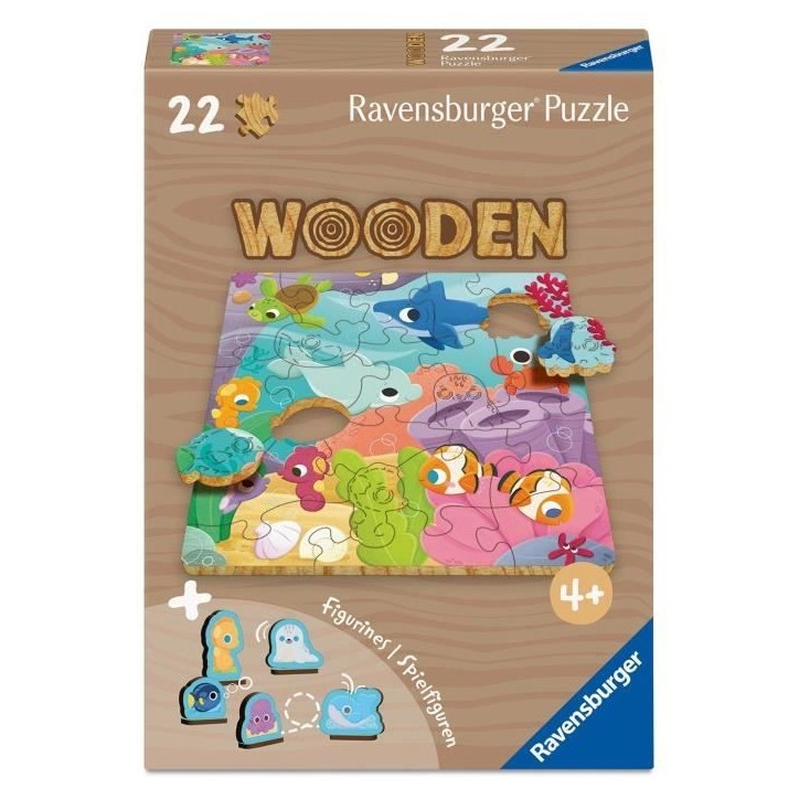 Monde sous-marin - Puzzle bois
