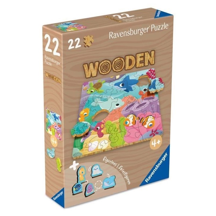 Monde sous-marin - Puzzle bois