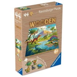 Les dinosaures - Puzzle bois 44 pieces