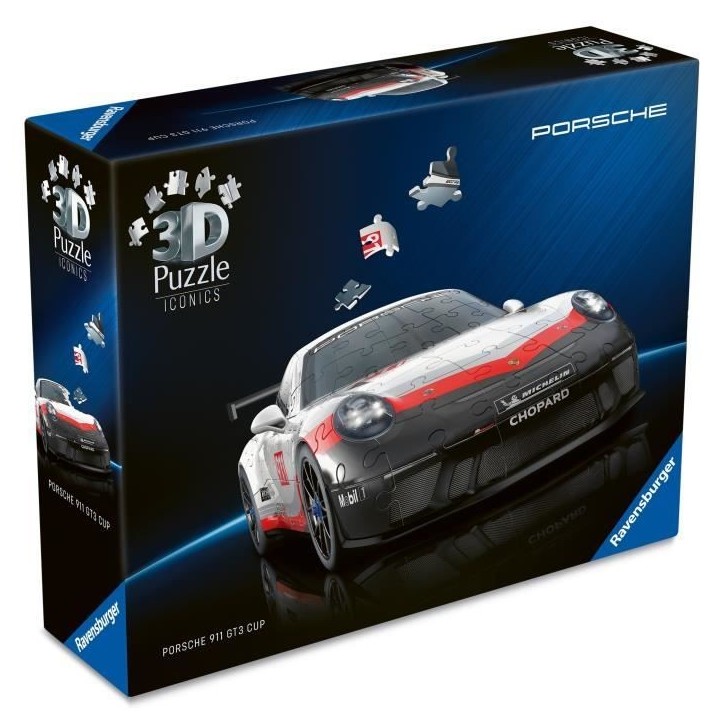 Puzzle 3D Iconics - Porsche 911 GT3 Cup