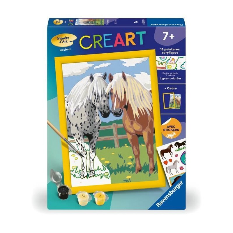 CreArt Kids 18x24cm Duo chevaux CreArt Kids 18x24cm Duo chevaux