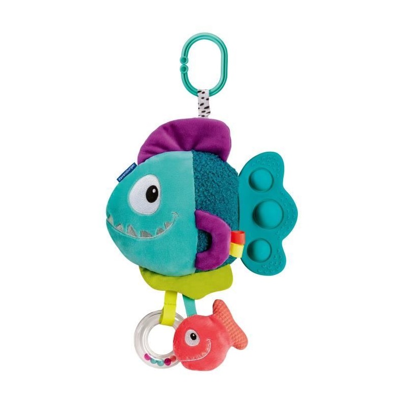 Ravensburger play+, Peluche pop-it - Piranha bleu, 6-36 mois, Premier Ravensburger play+, Peluche pop-it - Piranha bleu, 6-36 mois, Premier