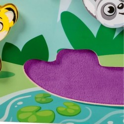 Ravensburger play+, Puzzle en bois sensoriel et aimanté - Dans la jun