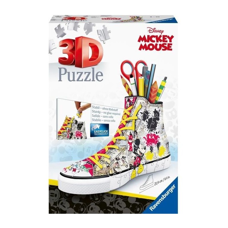 Pot a crayon puzzle 3D Sneaker Disney Mickey Mouse - Ravensburger - Mu