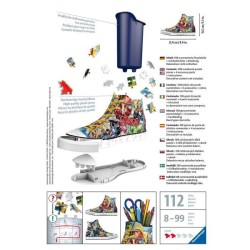 Puzzle 3D Sneaker Avengers - Ravensburger - Pot a crayons 108 pieces -