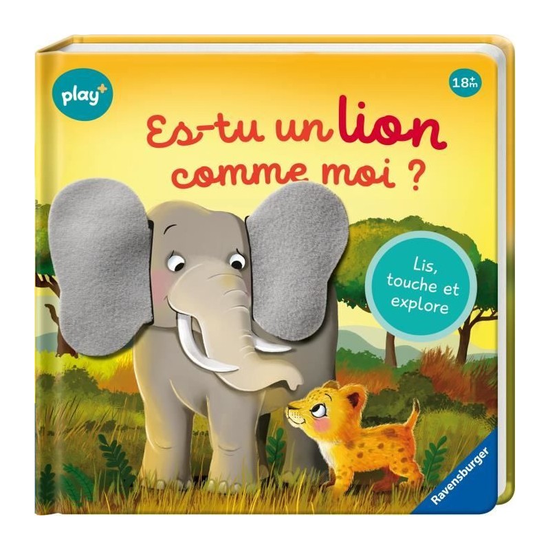Ravensburger play+, Es-tu un lion comme moi ? , Livre, Premier âge, b Ravensburger play+, Es-tu un lion comme moi ? , Livre, Premier âge, b