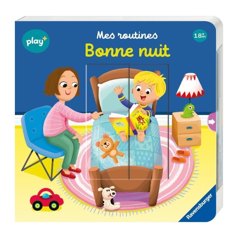 Ravensburger play+, Mes routines - Bonne nuit , Livre, Premier âge, b