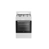 Cuisiniere mixte - BEKO - FBS63121WD - 73L - 4 feux - Induction et gaz
