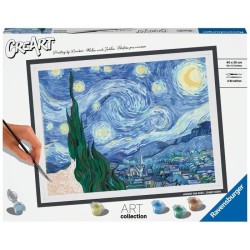 CreArt grand format 30x40 cm Van Gogh, La nuit étoilée, Des 14 ans,