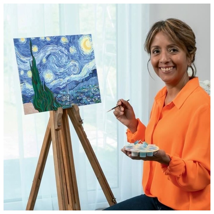 CreArt grand format 30x40 cm Van Gogh, La nuit étoilée, Des 14 ans, 23518, Ravensburger CreArt grand format 30x40 cm Van Gogh, La nuit étoilée, Des 14 ans, 23518, Ravensburger