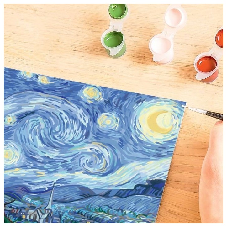 CreArt grand format 30x40 cm Van Gogh, La nuit étoilée, Des 14 ans, 23518, Ravensburger CreArt grand format 30x40 cm Van Gogh, La nuit étoilée, Des 14 ans, 23518, Ravensburger