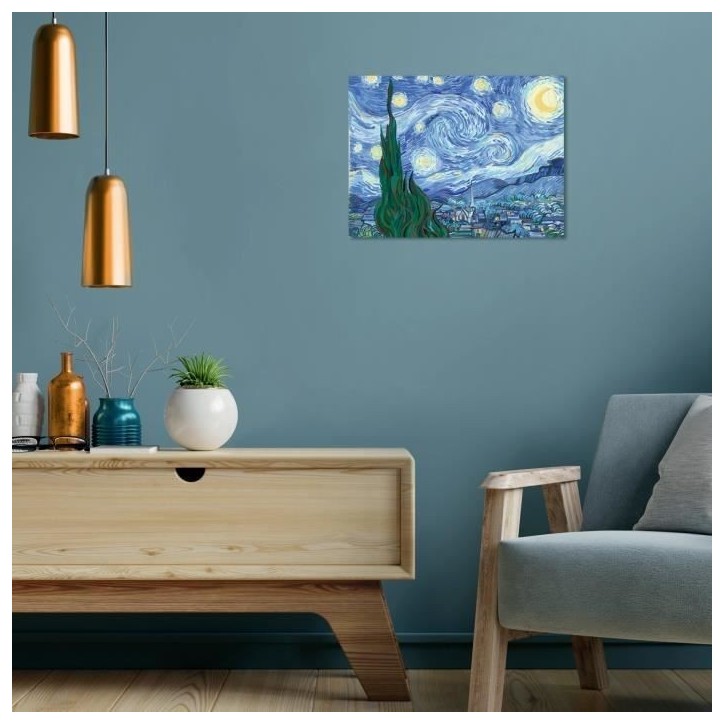CreArt grand format 30x40 cm Van Gogh, La nuit étoilée, Des 14 ans, 23518, Ravensburger CreArt grand format 30x40 cm Van Gogh, La nuit étoilée, Des 14 ans, 23518, Ravensburger