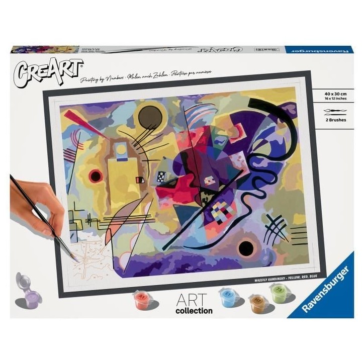 CreArt grand format 30x40 cm Kandinsky, Des 12 ans, 23650, Ravensburger