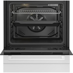 Cuisiniere mixte - BEKO - FBS63121WD - 73L - 4 feux - Induction et gaz