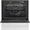 Cuisiniere mixte - BEKO - FBS63121WD - 73L - 4 feux - Induction et gaz