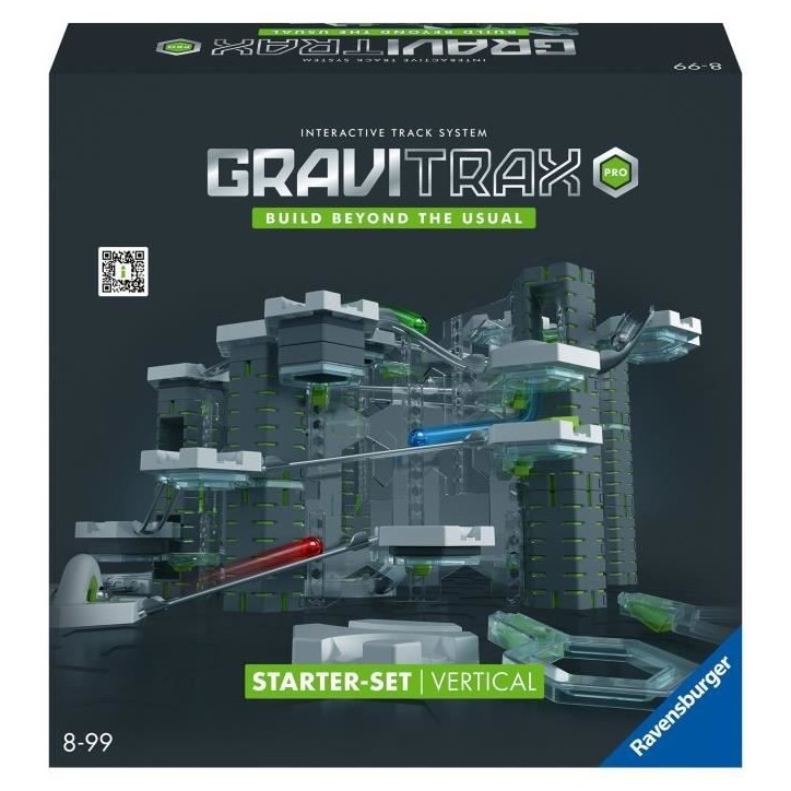 GraviTrax PRO Starter Set Vertical, 152 pieces-Circuit de billes, Parcours de billes a construire, Des 8 ans, 22426, Ravensburge