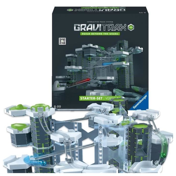 GraviTrax PRO Starter Set Vertical, 152 pieces-Circuit de billes, Parcours de billes a construire, Des 8 ans, 22426, Ravensburge
