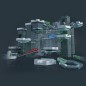 GraviTrax PRO Starter Set Vertical, 152 pieces-Circuit de billes, Parcours de billes a construire, Des 8 ans, 22426, Ravensburge