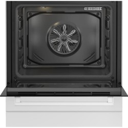 Cuisiniere mixte - BEKO - FBS63121WD - 73L - 4 feux - Induction et gaz
