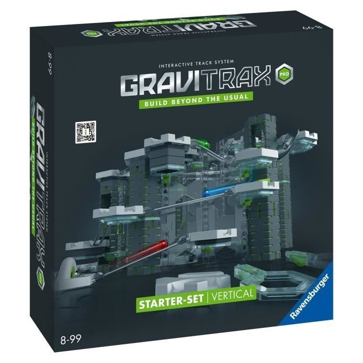 GraviTrax PRO Starter Set Vertical, 152 pieces-Circuit de billes, Parcours de billes a construire, Des 8 ans, 22426, Ravensburge