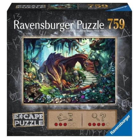 Puzzle Escape Dans la grotte du dragon - Ravensburger - 759 pieces - P