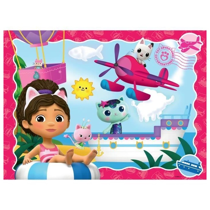 Puzzle 100 pieces XXL L'aventure des chats ! / Gabby's dollhouse, Des 6 ans, Puzzle enfant, 12001053, Ravensburger Puzzle 100 pieces XXL L'aventure des chats ! / Gabby's dollhouse, Des 6 ans, Puzzle enfant, 12001053, Ravensburger
