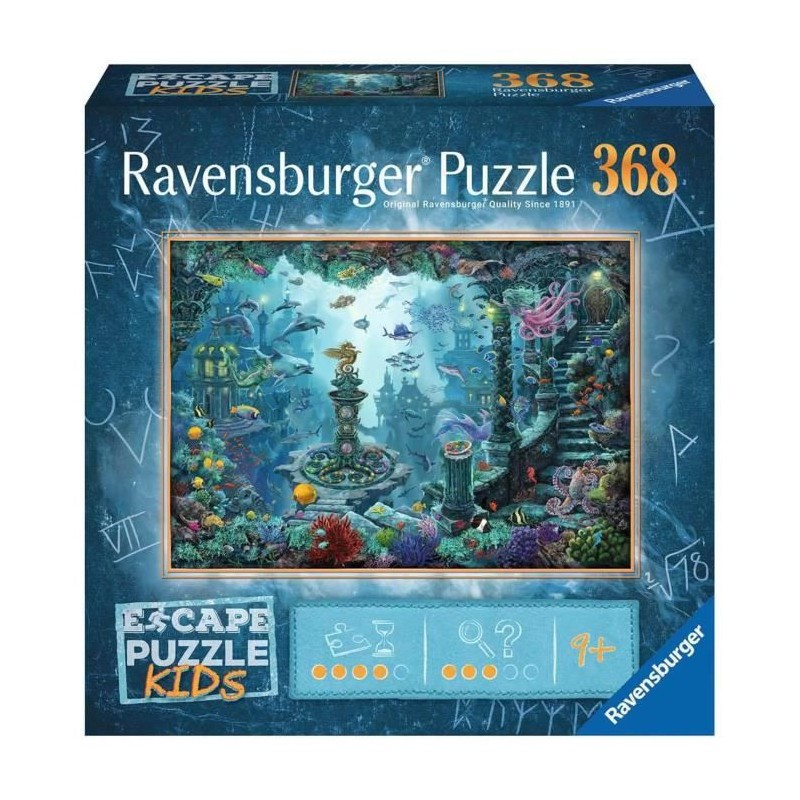 Puzzle Escape Enfant Au royaume sous-marin, Puzzle 368 pieces, Des 9, Puzzle Escape Enfant Au royaume sous-marin, Puzzle 368 pieces, Des 9,