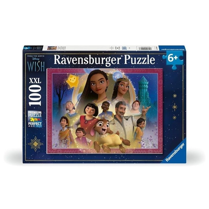 Puzzle 100 pieces XXL Le royaume des souhaits, Disney Wish, A partir de 6 ans, 12001048, Ravensburger Puzzle 100 pieces XXL Le royaume des souhaits, Disney Wish, A partir de 6 ans, 12001048, Ravensburger