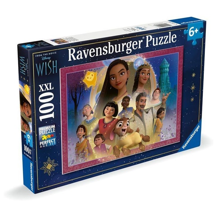 Puzzle 100 pieces XXL Le royaume des souhaits, Disney Wish, A partir de 6 ans, 12001048, Ravensburger Puzzle 100 pieces XXL Le royaume des souhaits, Disney Wish, A partir de 6 ans, 12001048, Ravensburger