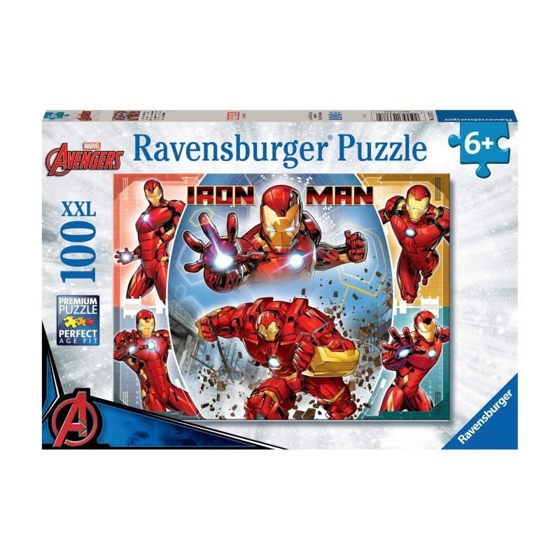 Puzzle 100 pieces XXL, Le puissant Iron Man / Marvel Avengers, 0001337