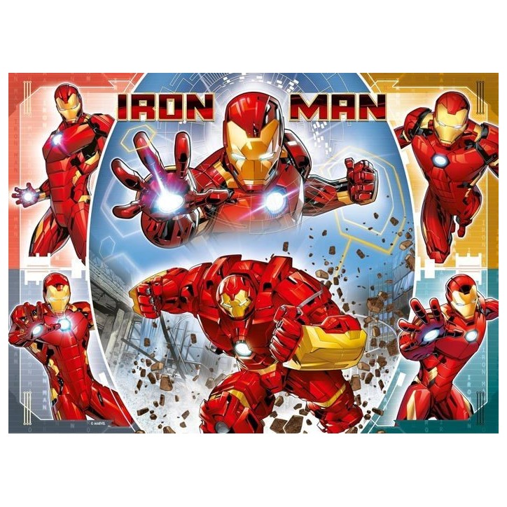 Puzzle 100 pieces XXL, Le puissant Iron Man / Marvel Avengers, 00013377, A partir de 6 ans, Ravensburger, MARVEL HEROS Puzzle 100 pieces XXL, Le puissant Iron Man / Marvel Avengers, 00013377, A partir de 6 ans, Ravensburger, MARVEL HEROS