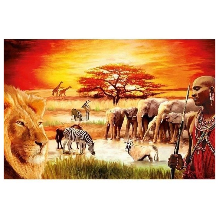 Puzzle 3000 pieces La fierté du Massai, Adultes et enfant, Paysage et nature, Des 14 ans, Ravensburger Puzzle 3000 pieces La fierté du Massai, Adultes et enfant, Paysage et nature, Des 14 ans, Ravensburger