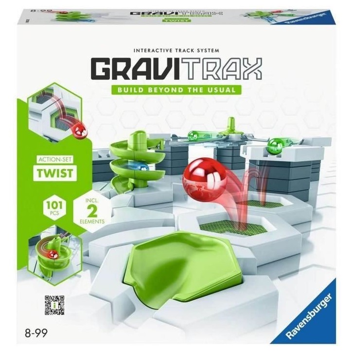 Gravitrax Starter Set Twist 101 pieces, Circuit de billes, Jeu de construction créatif, Des 8 ans, 22576, Ravensburger