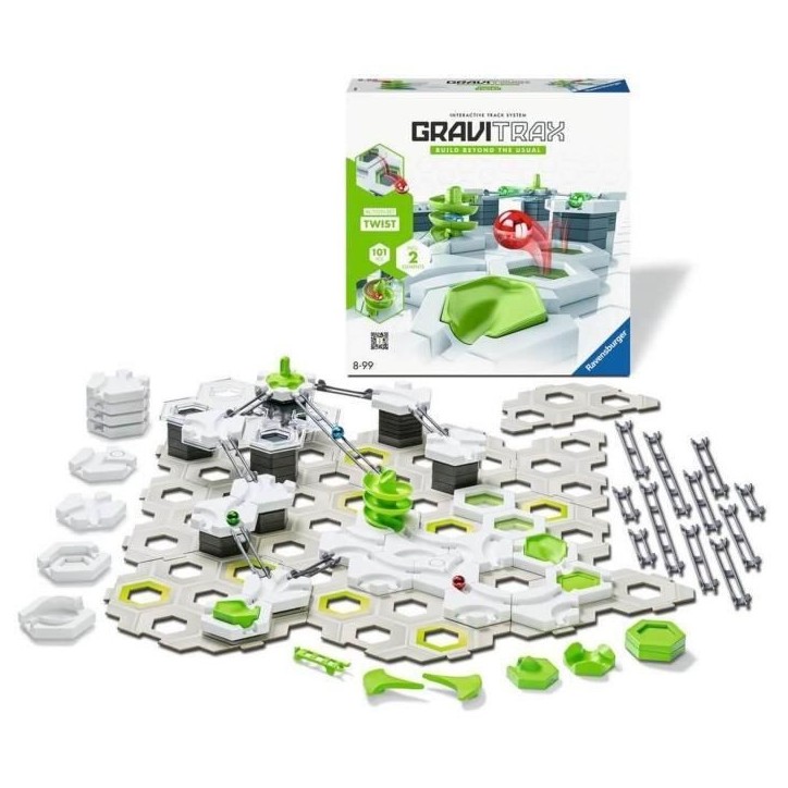 Gravitrax Starter Set Twist 101 pieces, Circuit de billes, Jeu de construction créatif, Des 8 ans, 22576, Ravensburger